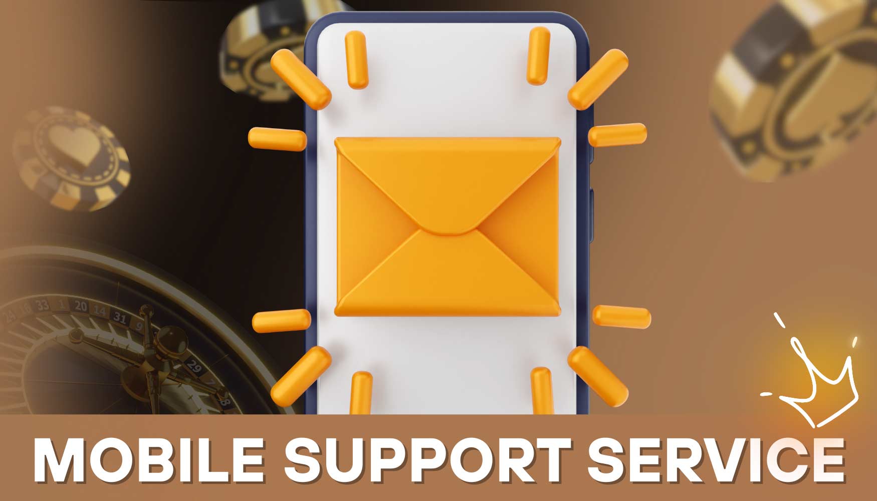 Die CrownPlay App bietet 24/7 Kundensupport
