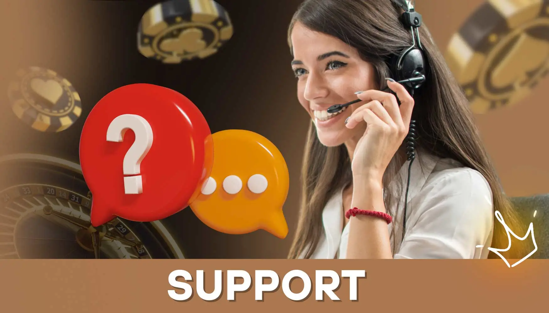 CrownPlay bietet rund um die Uhr Kundensupport